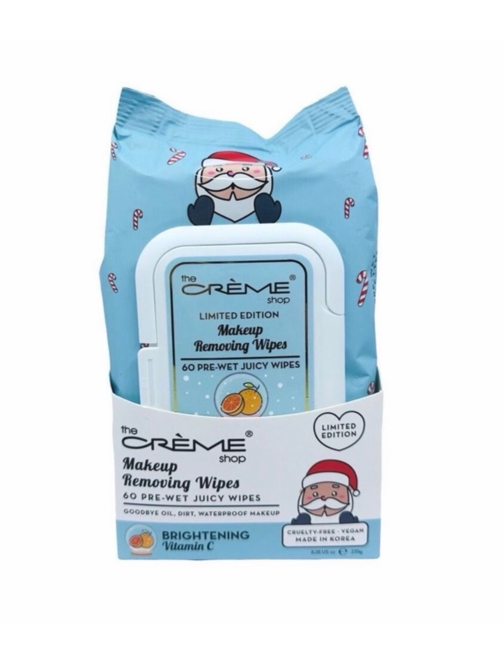 The Crème Shop Limited Edition Makeup Removing Wipes - 60 Pre-Wet Juicy Wipes